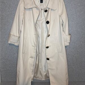 Vertigo Paris Baby Doll/‎ Swing Style Trench Coat - Cream - Women’s Medium